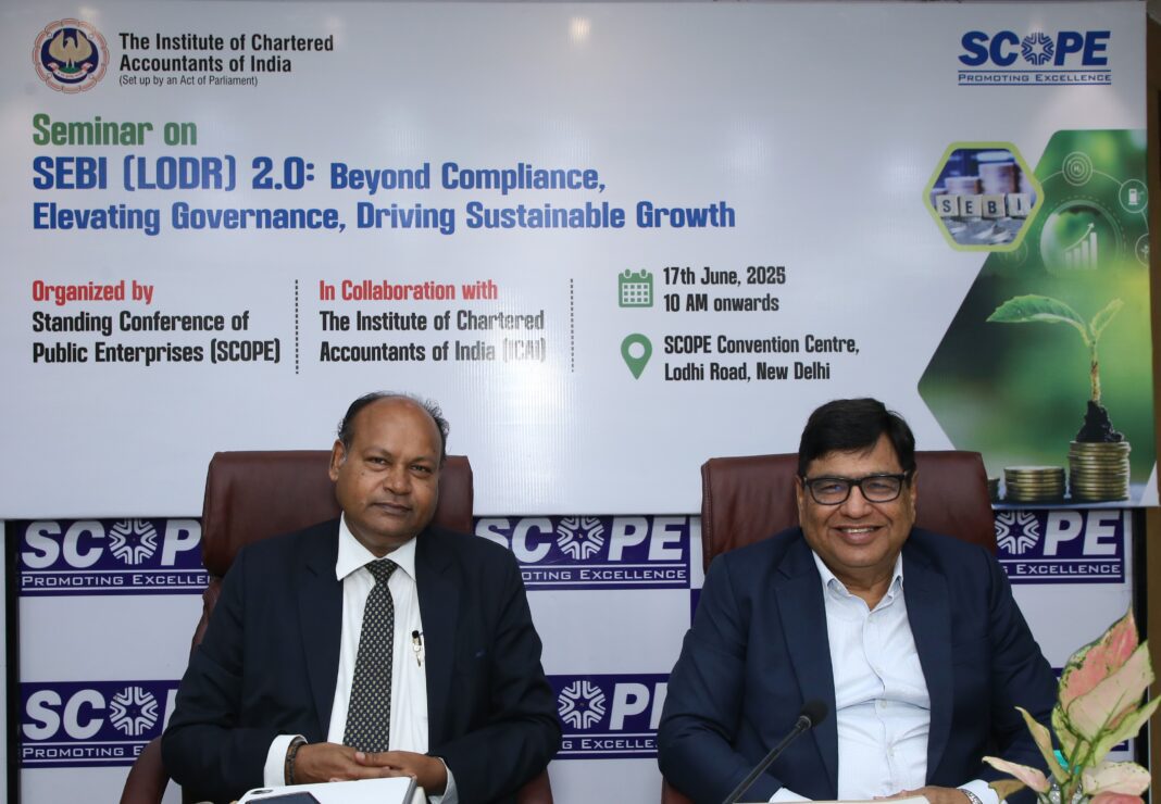 SCOPE conducts Seminar with ICAI on SEBI Compliance (LODR 2.0) SCOPE conducts Seminar with ICAI on SEBI Compliance (LODR 2.0)