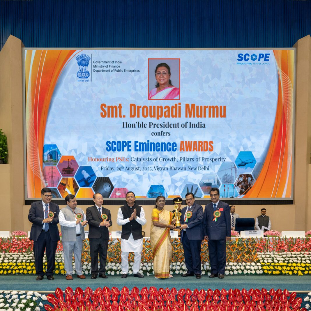 BHEL wins SCOPE Eminence Award in the Category of R&D, Technology Development & Innovation BHEL wins SCOPE Eminence Award in the Category of R&D, Technology Development & Innovation
