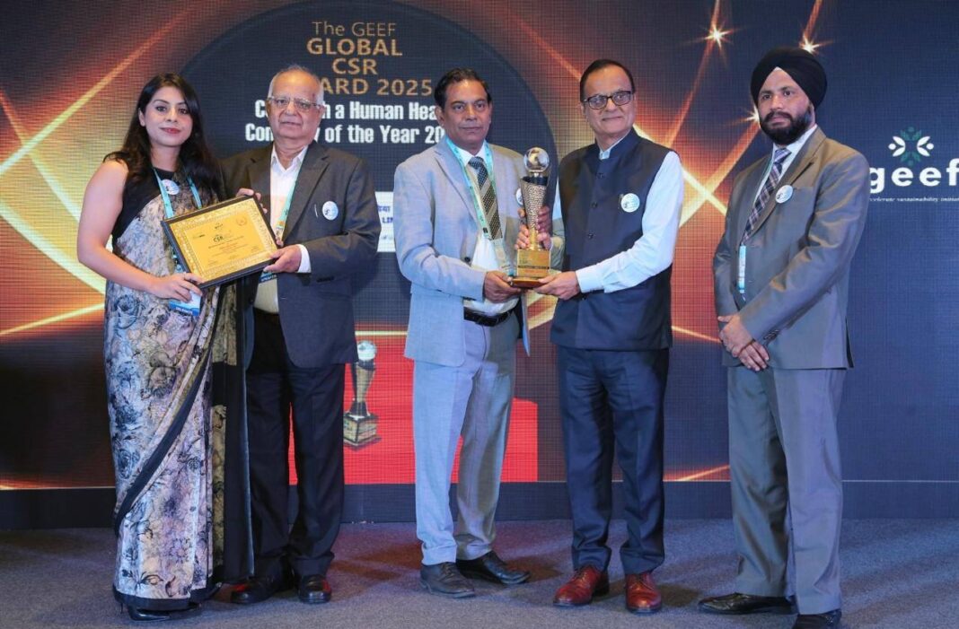 THDC India Limited Wins GEEF Global Award 2025 for CSR with a Human Heart THDC India Limited Wins GEEF Global Award 2025 for CSR with a Human Heart