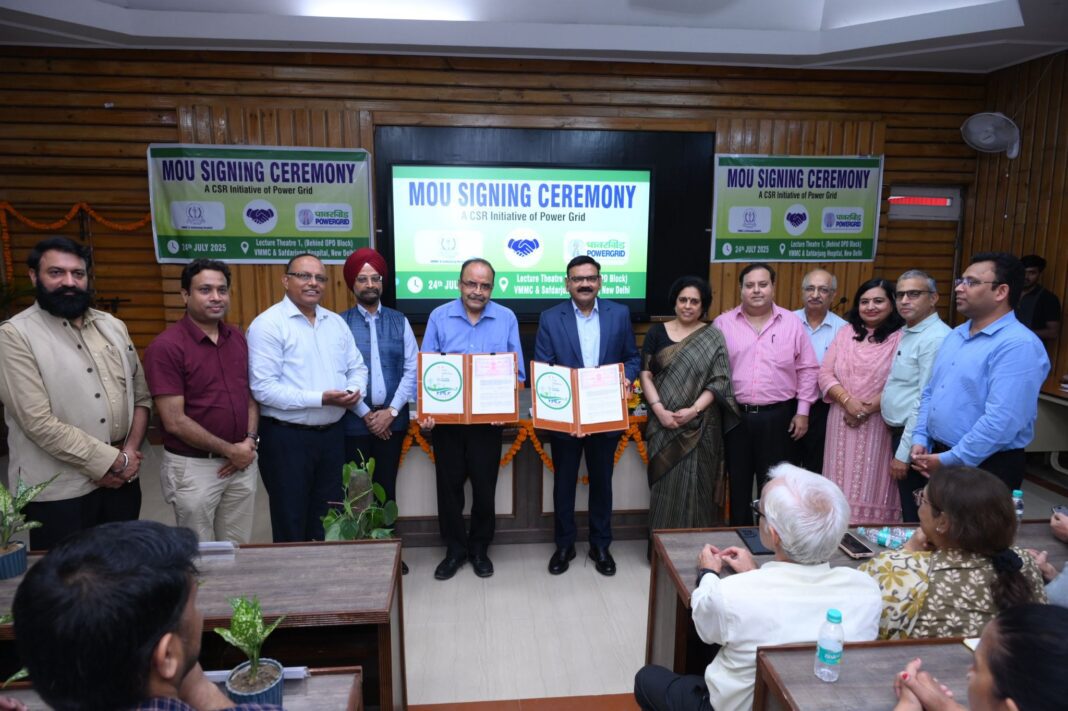 POWERGRID Signs MoU with VMMC & Safdarjung Hospital to Provide Advanced Medical Equipment under CSR POWERGRID Signs MoU with VMMC & Safdarjung Hospital to Provide Advanced Medical Equipment under CSR