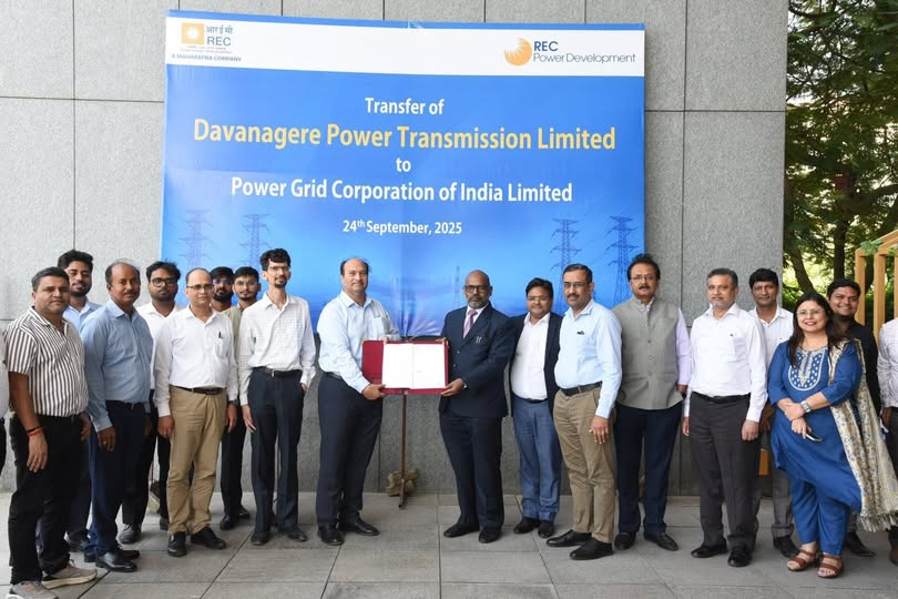 POWERGRID Handovers Rajgarh Neemuch Power Transmission SPV to G R Infraprojects Limited. POWERGRID Handovers Rajgarh Neemuch Power Transmission SPV to G R Infraprojects Limited.