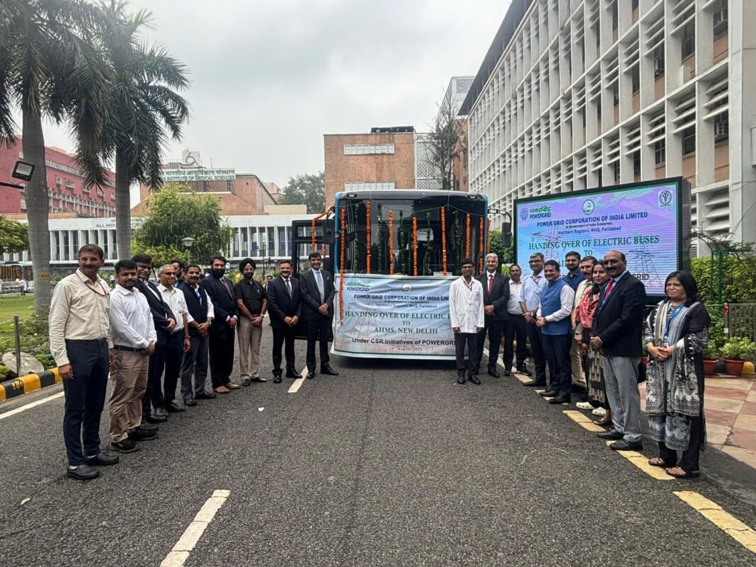 POWERGRID Donates Three State-of-the-Art Electric Buses to AIIMS Under CSR Initiative POWERGRID Donates Three State-of-the-Art Electric Buses to AIIMS Under CSR Initiative