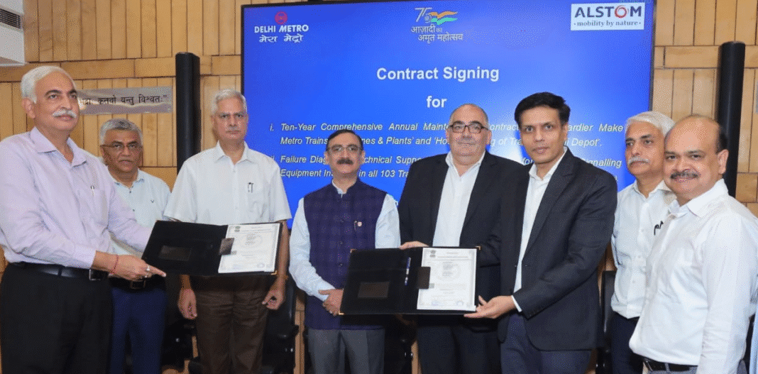 DMRC Signs Six-Year Contract with Alstom to Boost Reliability of Red and Yellow Metro Lines DMRC Signs Six-Year Contract with Alstom to Boost Reliability of Red and Yellow Metro Lines