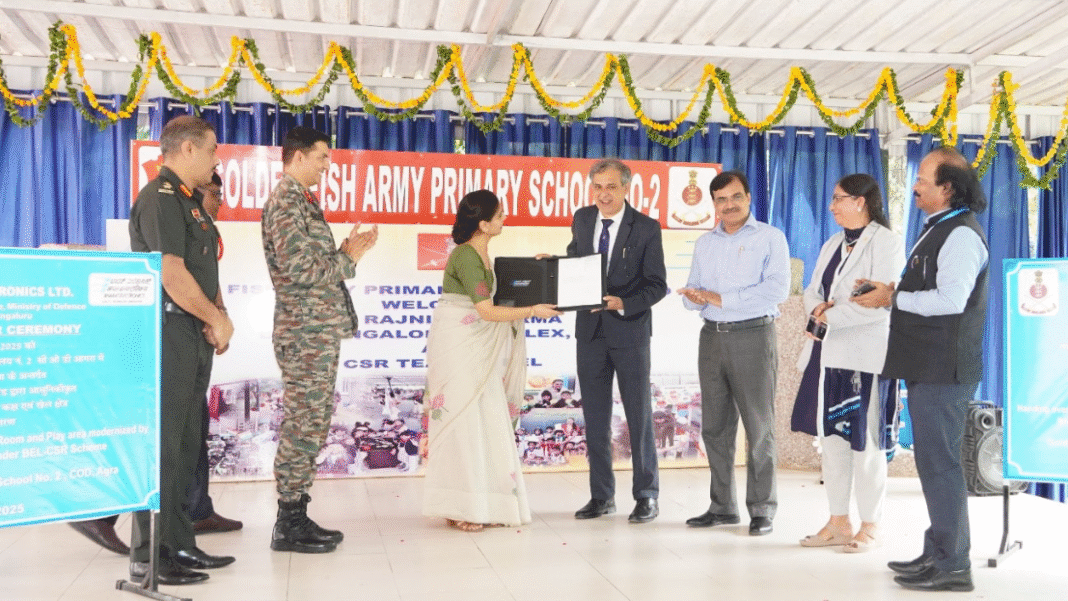 BEL Transforms Learning Environment at Golden Fish Army Primary School, COD Agra under CSR Initiative BEL Transforms Learning Environment at Golden Fish Army Primary School, COD Agra under CSR Initiative