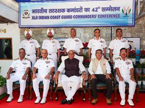 Raksha Mantri Urges Indian Coast Guard to Build Futuristic Roadmap at Commanders’ Conference in New Delhi Raksha Mantri Urges Indian Coast Guard to Build Futuristic Roadmap at Commanders’ Conference in New Delhi