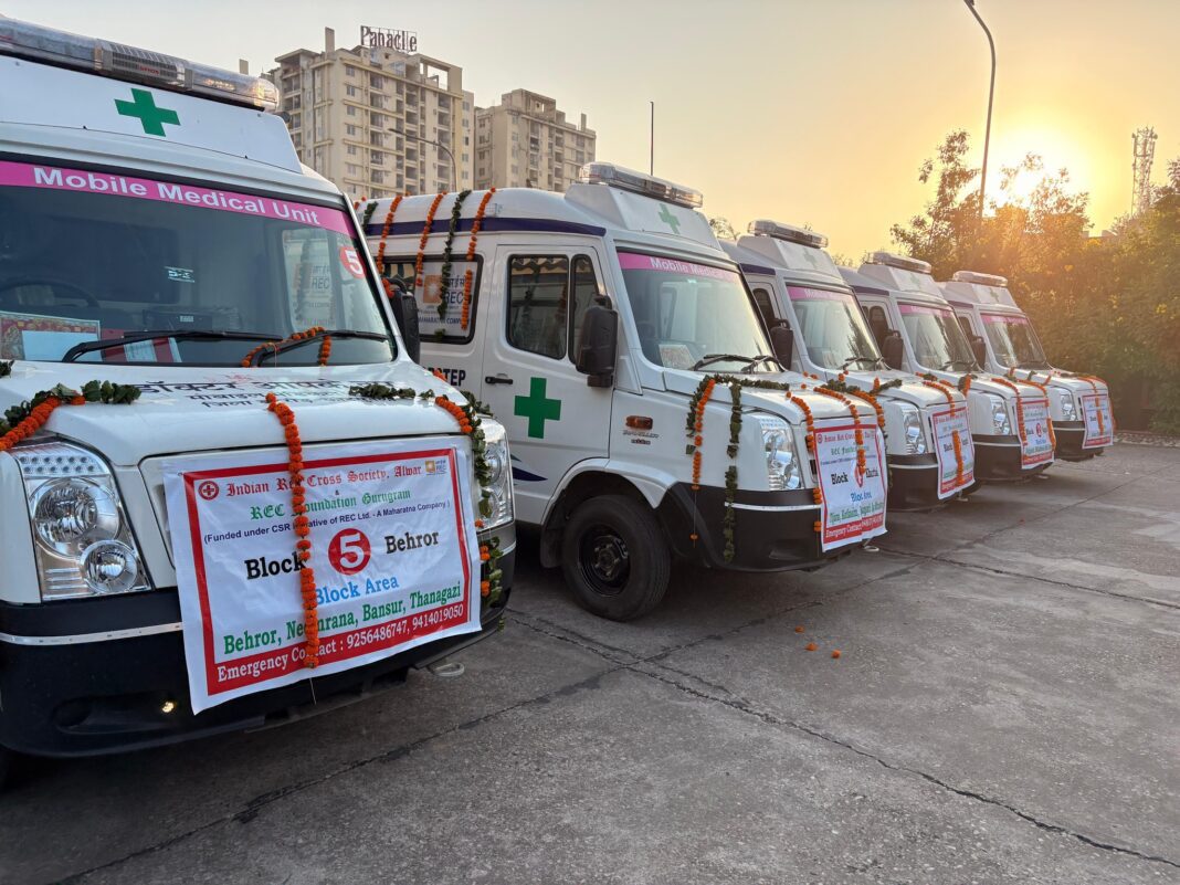 REC Foundation Pledges ₹5.71 Crore under CSR to Deploy 5 Mobile Medical Units Rural Healthcare in Rajasthan. REC Foundation Pledges ₹5.71 Crore under CSR to Deploy 5 Mobile Medical Units Rural Healthcare in Rajasthan.