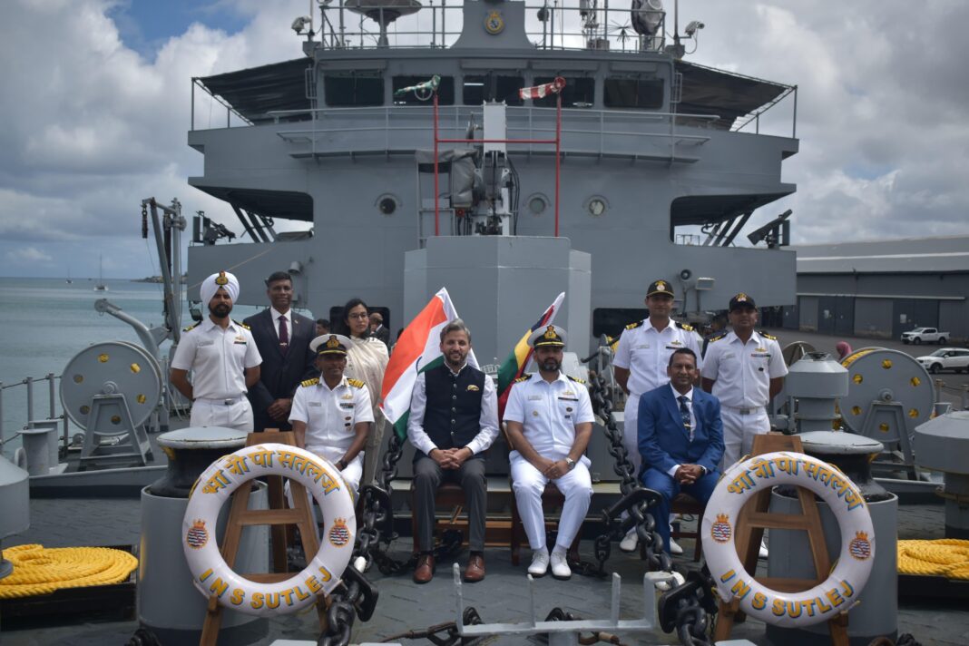 INS SUTLEJ ARRIVES AT PORT LOUIS FOR 18TH JOINT HYDROGRAPHIC SURVEY MISSION IN MAURITIUS INS SUTLEJ ARRIVES AT PORT LOUIS FOR 18TH JOINT HYDROGRAPHIC SURVEY MISSION IN MAURITIUS