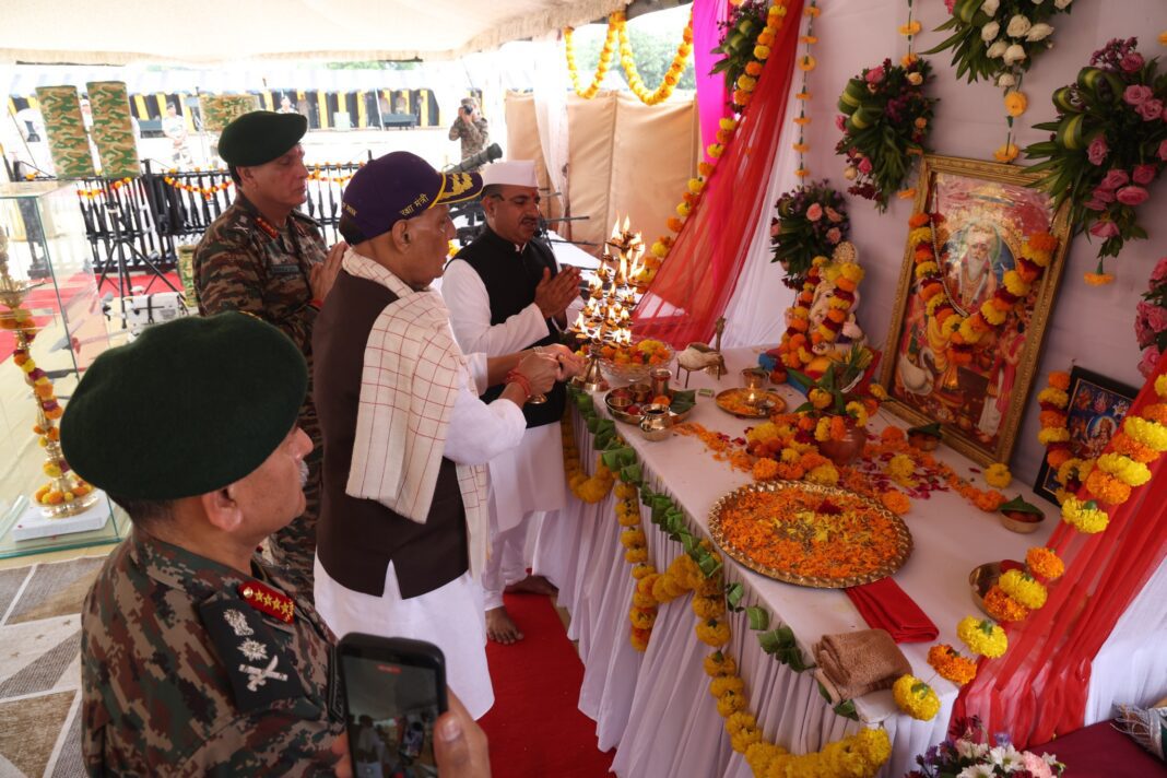 Raksha Mantri Rajnath Singh Urges Soldiers to Embrace Technology, Prioritise Training, and Stay Mission-Ready Raksha Mantri Rajnath Singh Urges Soldiers to Embrace Technology, Prioritise Training, and Stay Mission-Ready