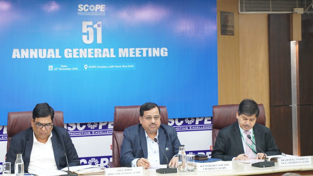 SCOPE holds 51st AGM, outlines initiatives to strengthen Public Sector for a Viksit Bharat SCOPE holds 51st AGM, outlines initiatives to strengthen Public Sector for a Viksit Bharat