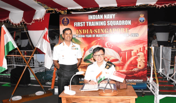 Indian Navy’s First Training Squadron Concludes Singapore Port Call Indian Navy’s First Training Squadron Concludes Singapore Port Call