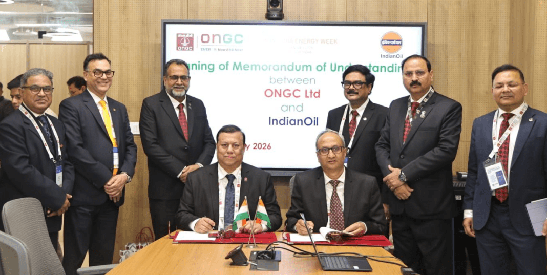 ONGC and Indian Oil Sign MoU at India Energy Week 2026 to Explore Collaboration in Exploration Bid Rounds ONGC and Indian Oil Sign MoU at India Energy Week 2026 to Explore Collaboration in Exploration Bid Rounds